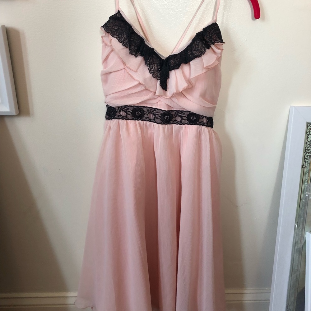 Light Pink and black lace Candies dress